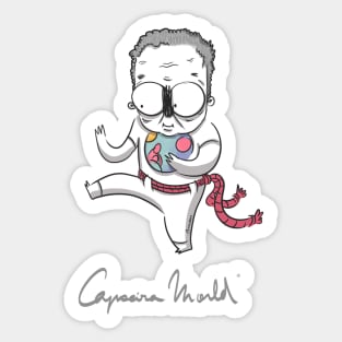 Anciano capoerista. Capoeira World Sticker